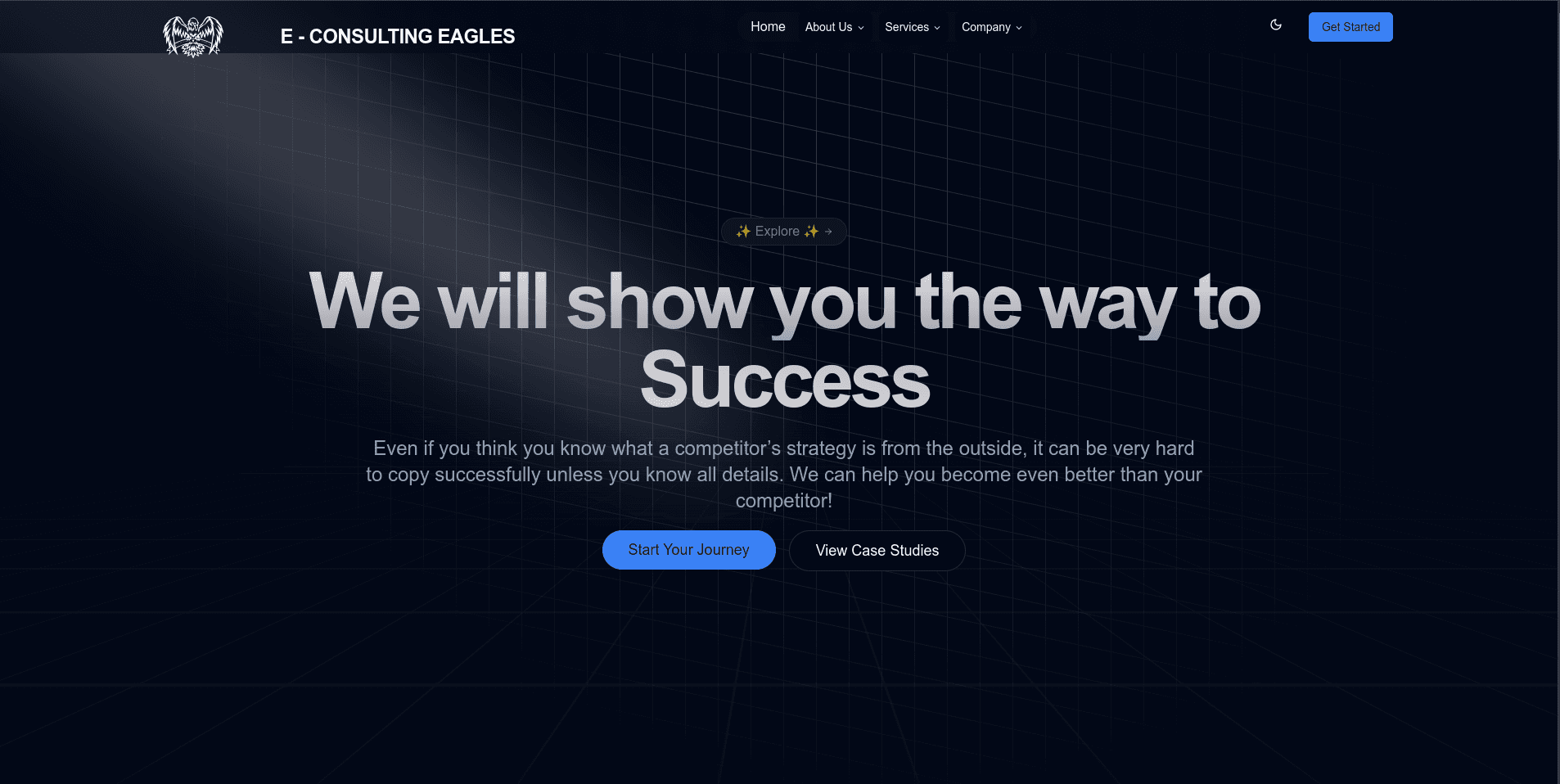 E-CONSULTING EAGLES Landing Page